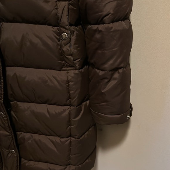 Abercrombie & Fitch Brown Hoodie Puffer Parka  Coat. M - Picture 3 of 7